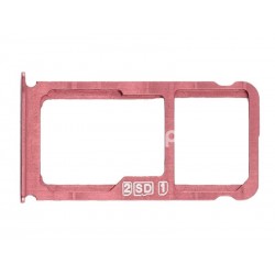 Sim Card + Micro SD Tray Red Nokia 7 Plus