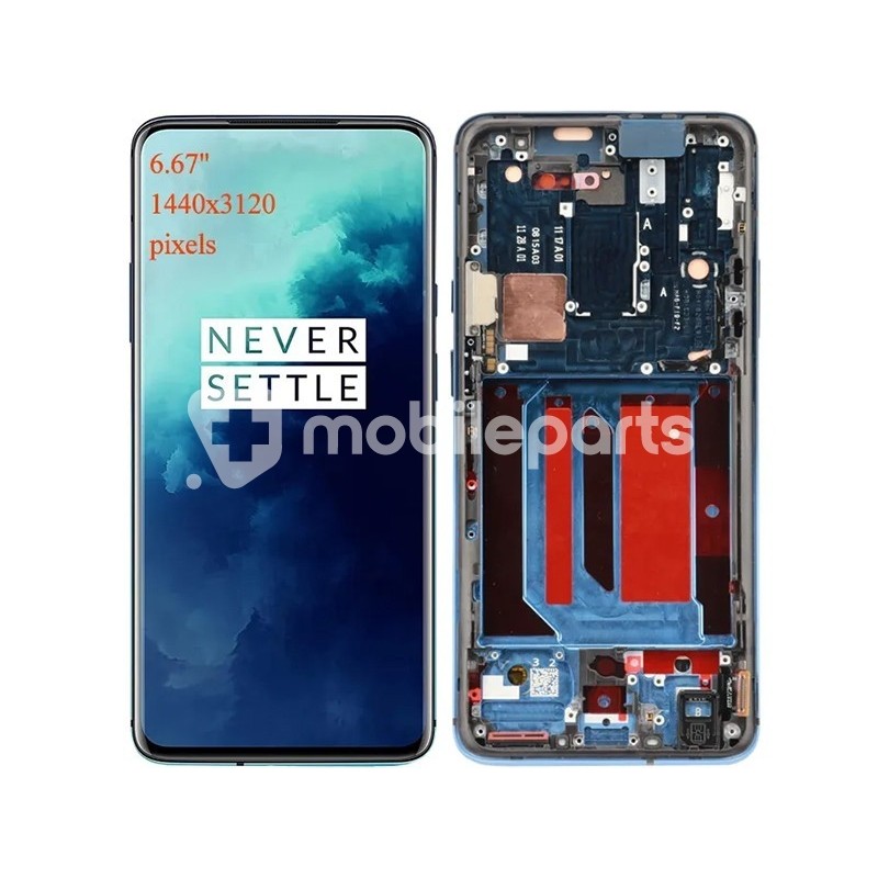 Display Touch + Frame Nebula Blue OnePlus 7 Pro (Pulled)