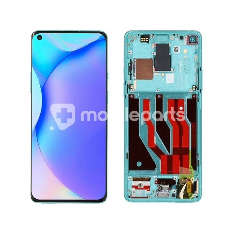 Display Touch + Frame Glacial Green OnePlus 8 (Pulled)