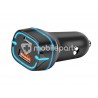 Dual USB + USB-C Car Charger Luminous Blue 18W