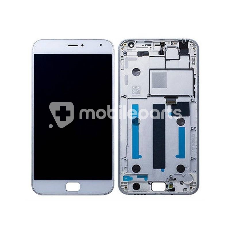 Display Touch Bianco + Frame Meizu MX4 Pro