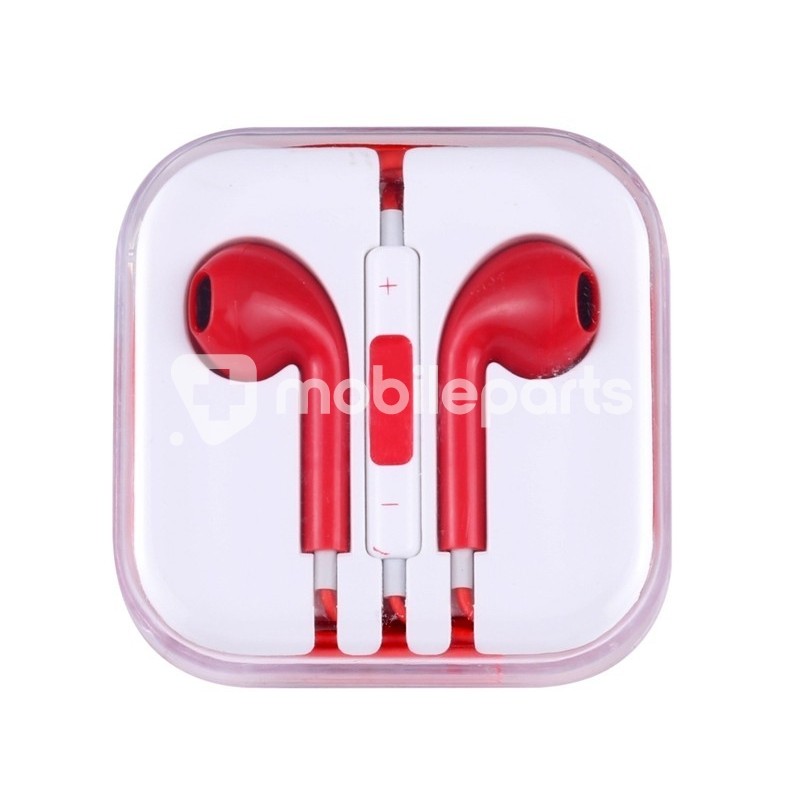 Headset Red With Audio Jack Socket