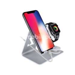 iWatch iPhone Aluminum Stand Base Silver