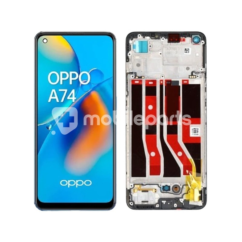 Display Touch + Frame Black OPPO A74 4G CHP2219 (PULLED)