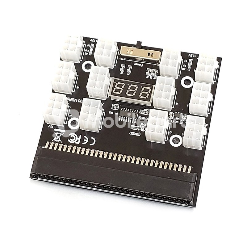 PCI-E 12V 64 Pin to 12 x 6 Pin