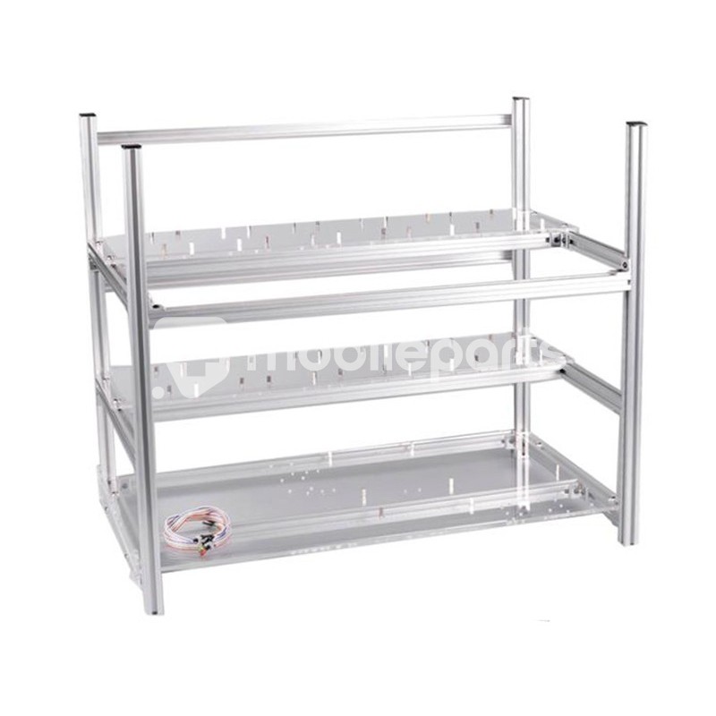 Aluminum Mining Rig Frame For 14 GPU