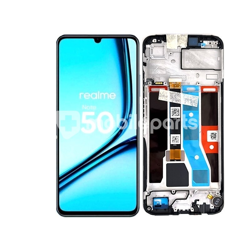 Display Touch + Frame Midnight Black Realme Note 50 Ori