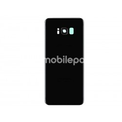 Rear Cover Black + Camera Lens Samsung SM-G950F S8 No Logo