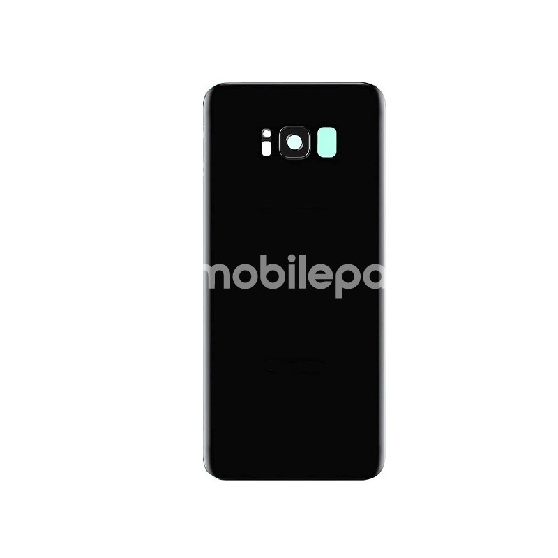 Rear Cover Black + Camera Lens Samsung SM-G950F S8 No Logo