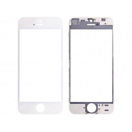 Vetro Bianco Con Pellicola Oca + Frame iPhone 5S