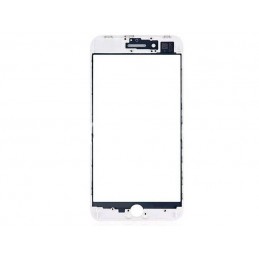 Vetro Bianco + Frame Ultra Resistente iPhone 8 Plus No Logo