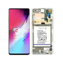 Display Touch + Frame Silver Samsung SM-G977 S10 5G Ori