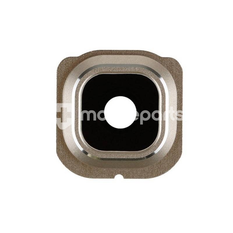 Vetrino + Frame Fotocamera Samsung G925 S6 Edge x Versione Gold