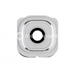 Vetrino + Frame Fotocamera Samsung G925 S6 Edge x Versione Bianco