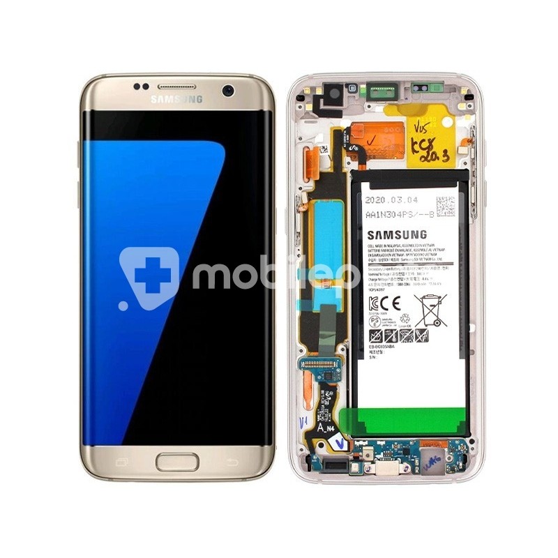 Display Touch + Frame Gold Samsung SM-G935 S7 Edge Ori