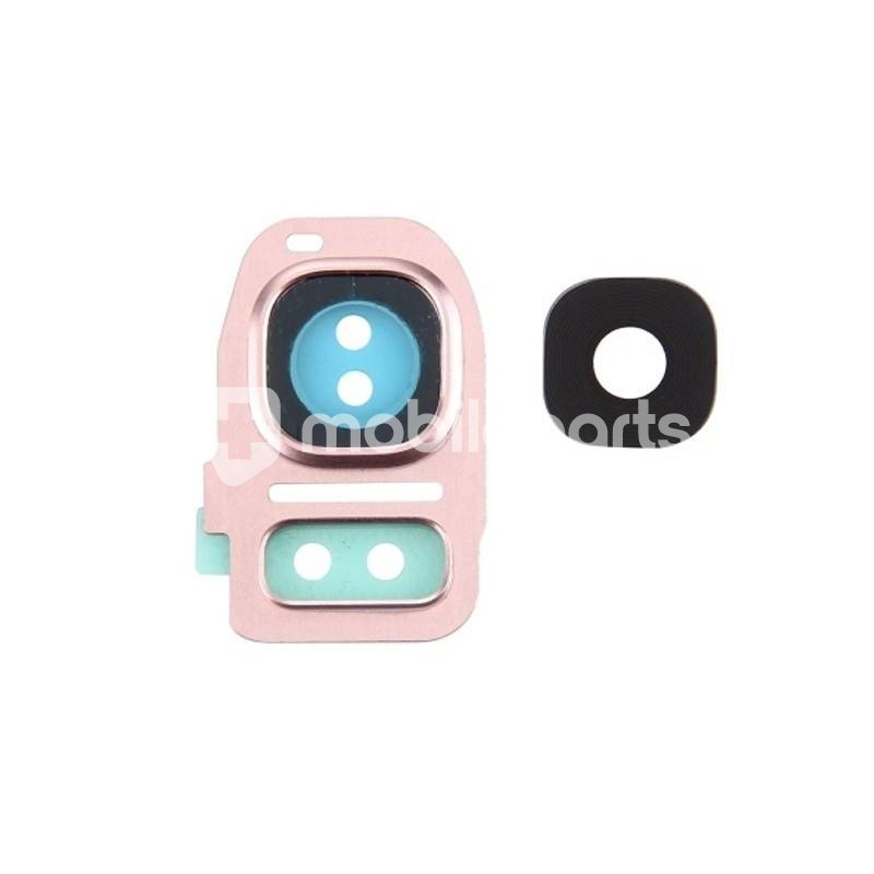 Camera Lens + Frame Samsung SM-G935 S7 Edge Rose Gold