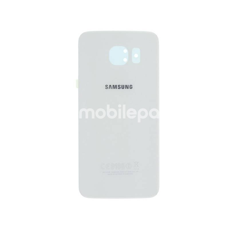 Retro Cover Bianco + Adesivo Guarnizione Samsung SM-G920 Ori