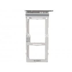 Support Dual Sim Card + Micro SD Prism White Samsung SM-G975