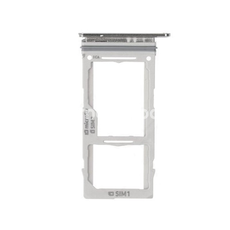 Support Dual Sim Card + Micro SD Prism White Samsung SM-G975