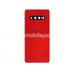 Rear Cover Cardinal Red + Camera Lens Samsung SM-G975F S10 Plus Ori