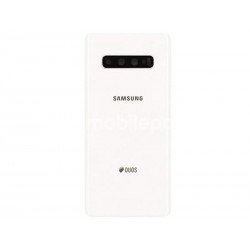 Rear Cover Ceramic White + Camera Lens Samsung SM-G975F S10 Plus Duos Ori
