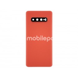Rear Cover Orange + Camera Lens Samsung SM-G975F S10 Plus No Logo