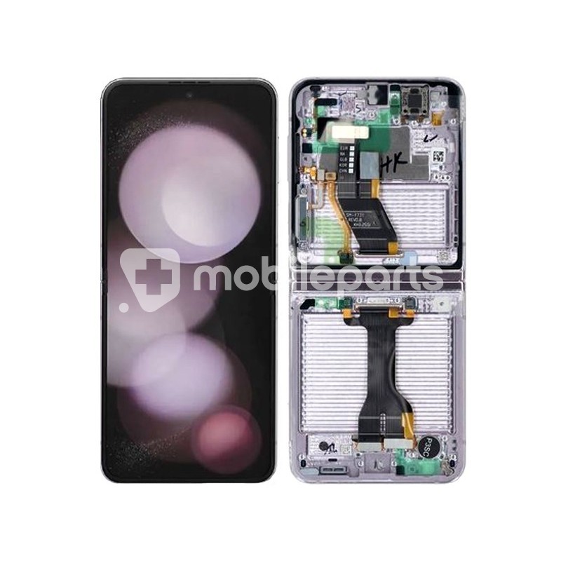 Display Touch + Frame Lavander Samsung SM-F731 Flip 5 Ori