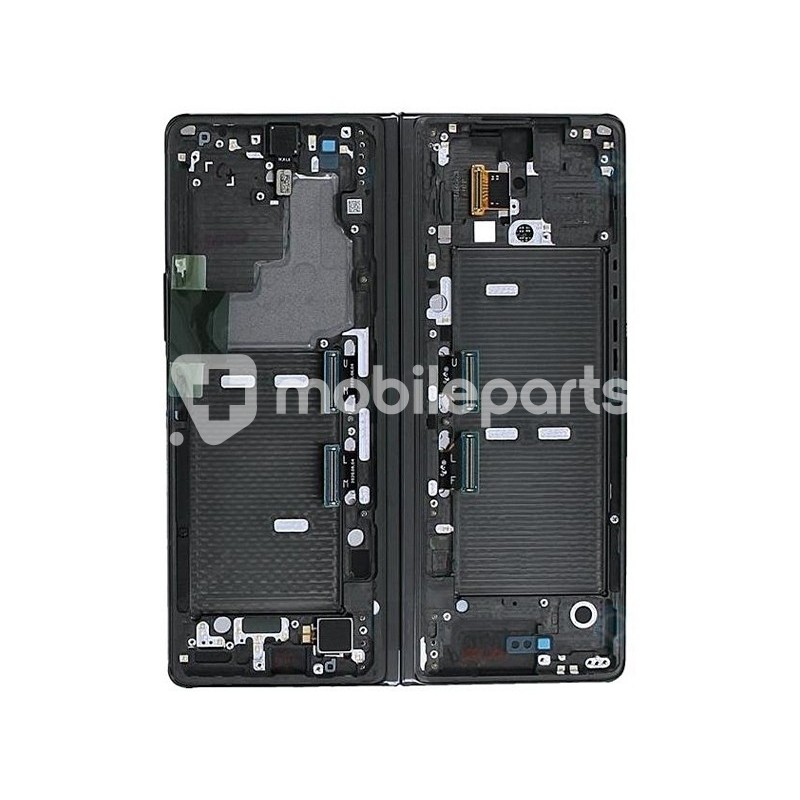 Display Touch + Frame Mystic Black Metallic Red Samsung SM-F916 Z Fold 2 Ori