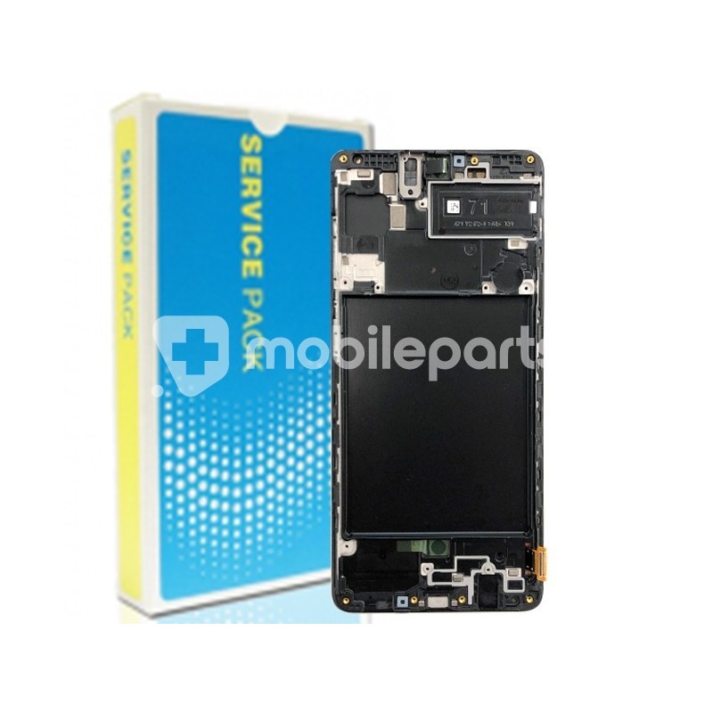 Display Touch Black + Frame Samsung SM-A715 A71 Ori