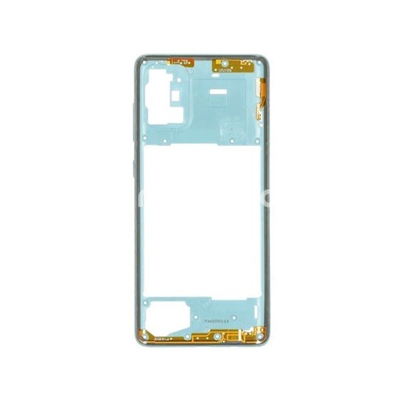 Middle Frame Prism Crush Blue Samsung SM-A715 A71 Ori