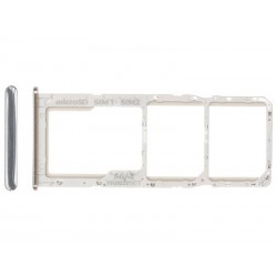 Dual Sim + Micro SD Prism Crush Silver Samsung SM-A715 A71 Ori