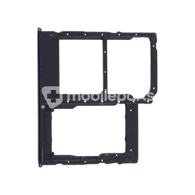 Dual Sim Card + Micro SD Tray Black Samsung SM-A415 A41
