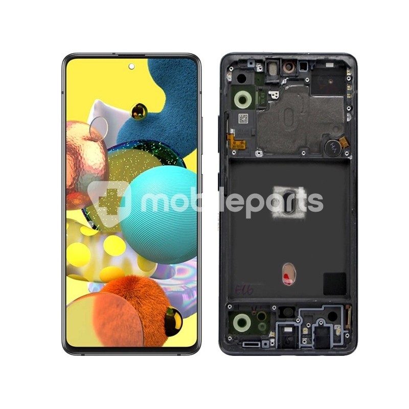 Display Touch + Frame Prism Cube Black Samsung SM-A516 A51 (OLED)