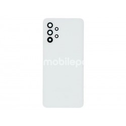 Rear Cover White + Camera Lens Samsung SM-A325 A32 4G No Logo