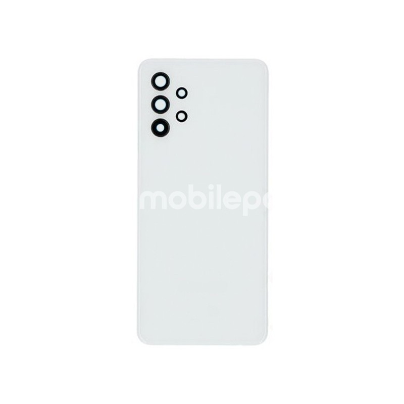 Rear Cover White + Camera Lens Samsung SM-A325 A32 4G No Logo
