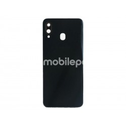 Rear Cover Black + Camera Lens Samsung SM-A305 A30 No Logo
