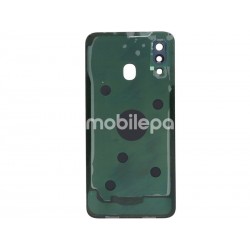 Rear Cover Black + Camera Lens Samsung SM-A405F A40 No Logo