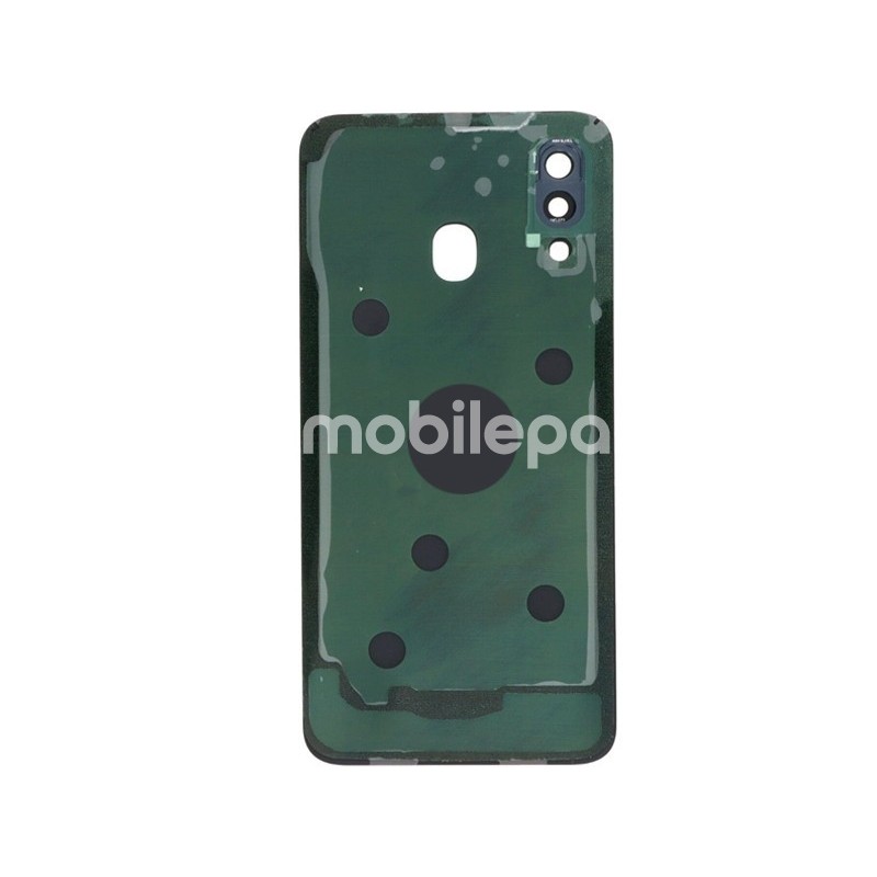 Rear Cover Black + Camera Lens Samsung SM-A405F A40 No Logo