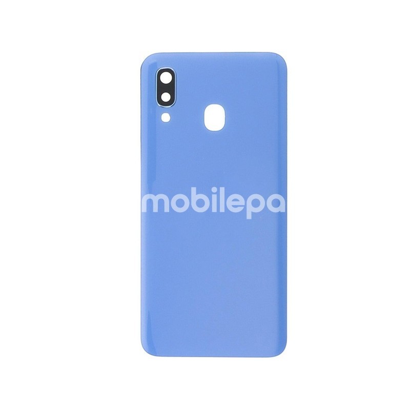 Rear Cover Blue + Camera Lens Samsung SM-A405F A40 No Logo