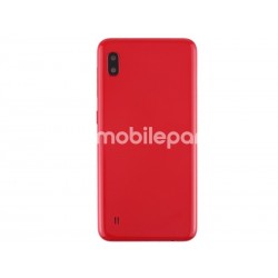 Rear Cover Red + Camera Lens Samsung SM-A105 A10 No Logo
