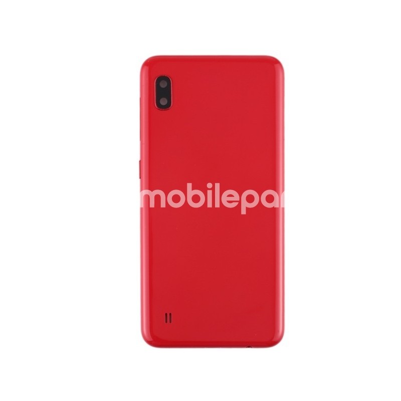 Rear Cover Red + Camera Lens Samsung SM-A105 A10 No Logo