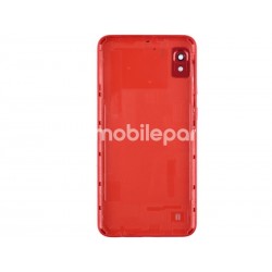 Rear Cover Red + Camera Lens Samsung SM-A105 A10 No Logo