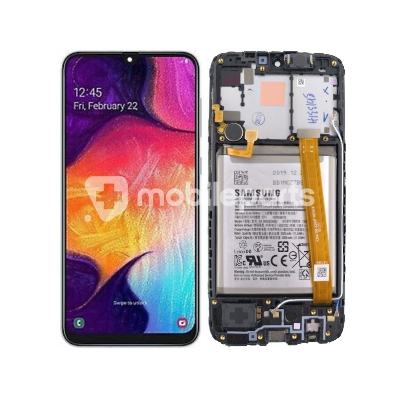 Display Touch + Frame Black Samsung SM-A202 A20e (PULLED)