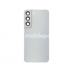 Rear Cover White + Camera Lens Samsung SM-S901 S22 No Logo