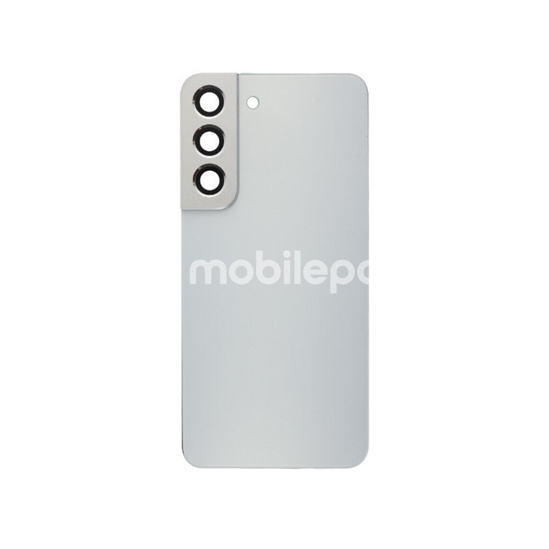 Rear Cover White + Camera Lens Samsung SM-S901 S22 No Logo