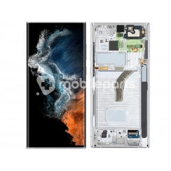 Display Touch + Frame Phantom White Samsung SM-S908 S22 Ultra Ori