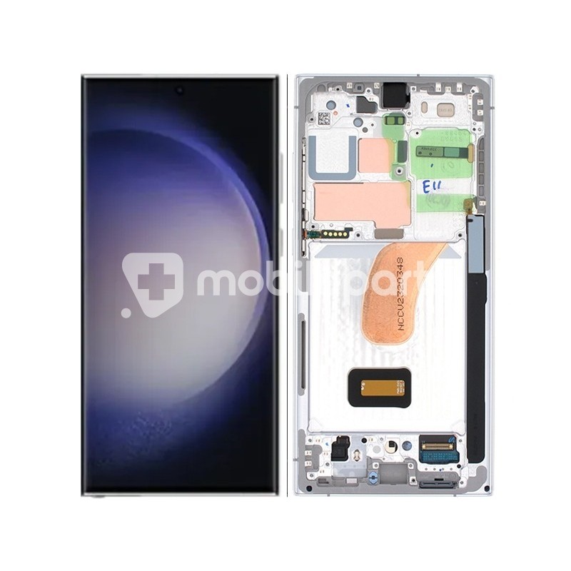 Display Touch + Frame Sky Blue-Lime Samsung SM-S918B S23 Ultra Ori