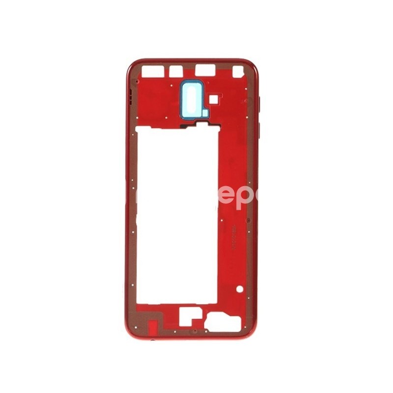 Middle Frame Red Samsung SM-J610 J6+