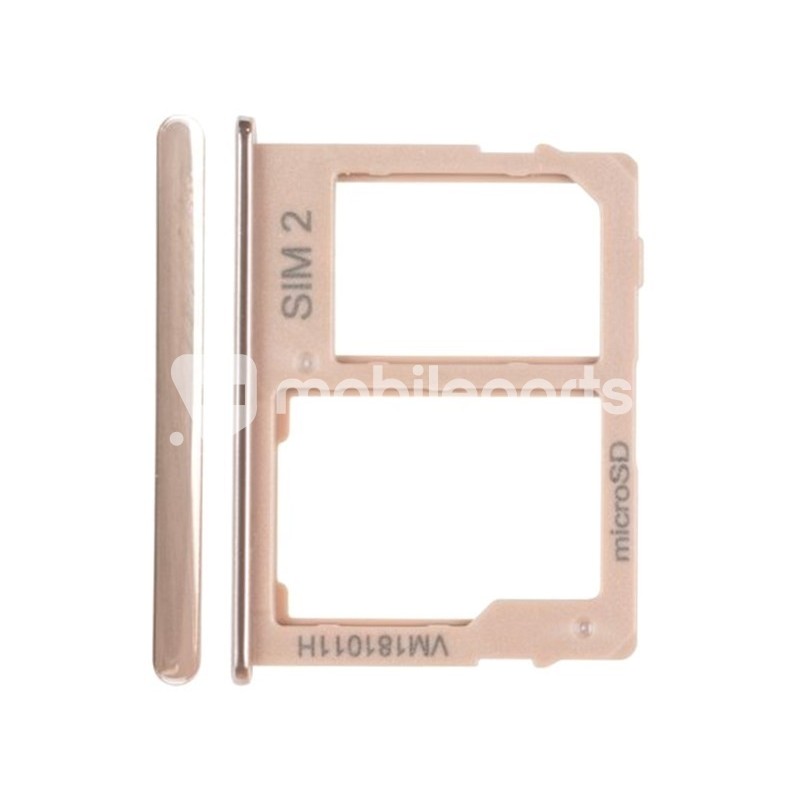 Dual Sim Card + Micro SD Tray Gold Samsung SM-J610 J6+