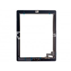 Touch Screen Bianco + Biadesivo + Tasto Centrale Compleato Ipad 2 No Logo
